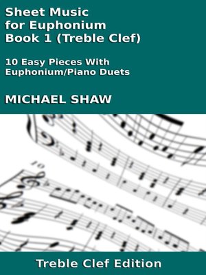 cover image of Sheet Music for Euphonium--Book 1 (Treble Clef)